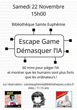 Escape Game - Démasquer l'IA - Ste-Euphémie