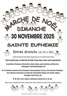 Marché de noël à Sainte-Euphémie