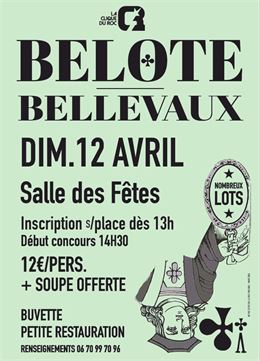 Concours de belote_Bellevaux - La Clique du Roc