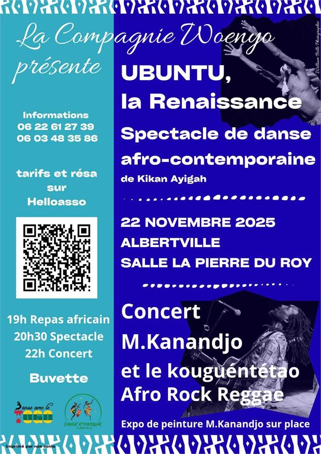 Spectacle de danse afro-contemporaine : Ubuntu, la renaissance_Albertville