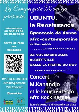 Spectacle de danse afro-contemporaine : Ubuntu, la renaissance_Albertville