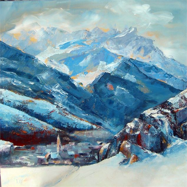 Nevache. Toile de Claire Duclaux. - Claire Duclaux.