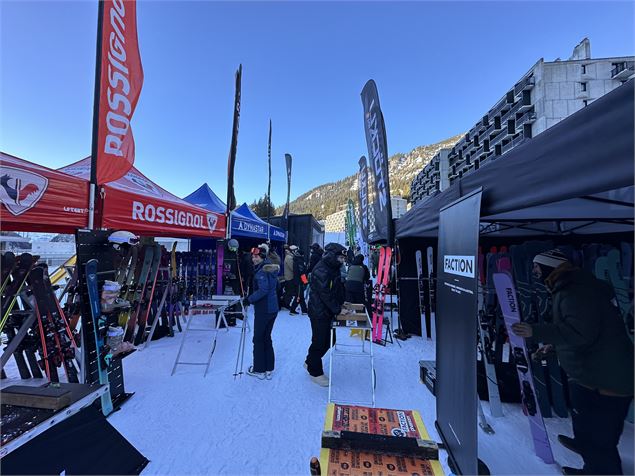 Vu des stands Ski Force Pro - OT Flaine