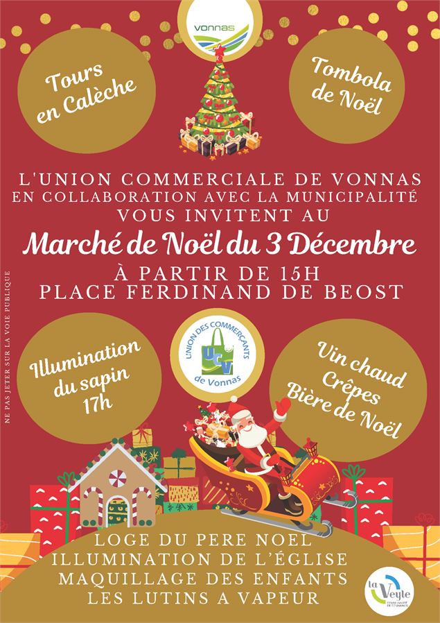 marché de noël 3 décembre 2025 - ucvonnas