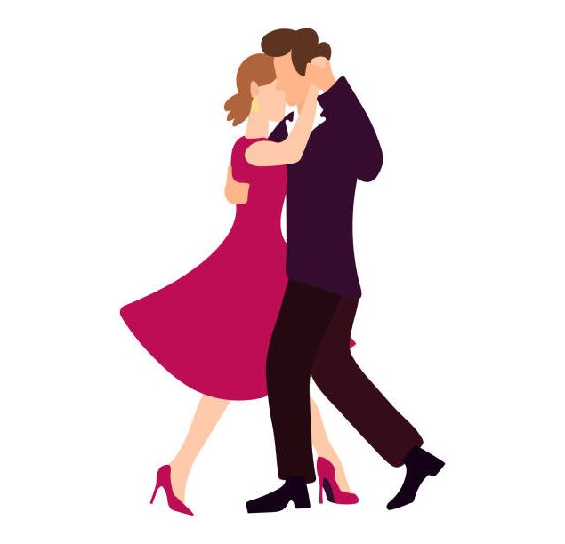 Couple dansant - istock couple dansant©lerarelART