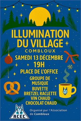 Illumination du village et du sapin_Combloux - ACEC Combloux
