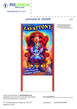 Affiche cirque  - Massardier 