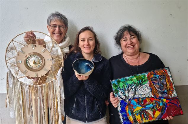 Exposition de Valérie Borgel, Clara Longeagne et Anne-Mattina. - A.Mattina, C. Longeagne, V. Borgel