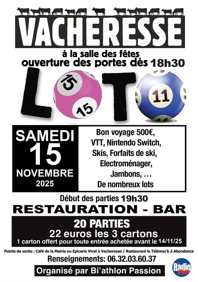Affiche Loto Vacheresse - Bi'athlon Passion