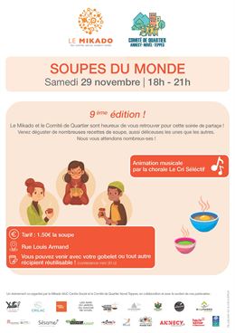 Soirée Soupes du monde | 9ème édition_Annecy - MJC CS LE MIKADO