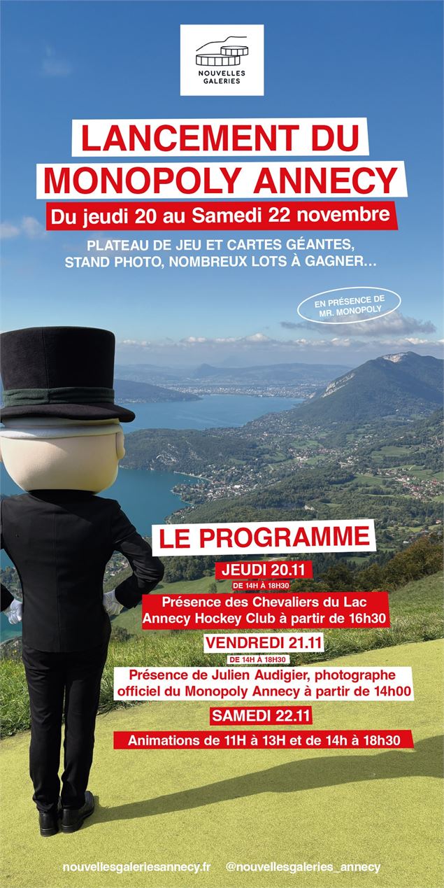 Lancement Monopoly Annecy - Nouvelles Galeries Annecy