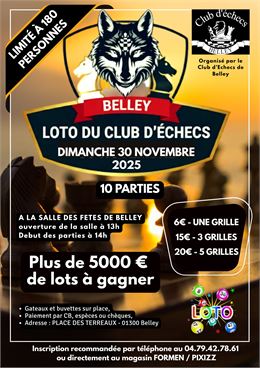 Loto du Club d'échecs_Belley - Club d'Echecs de Belley