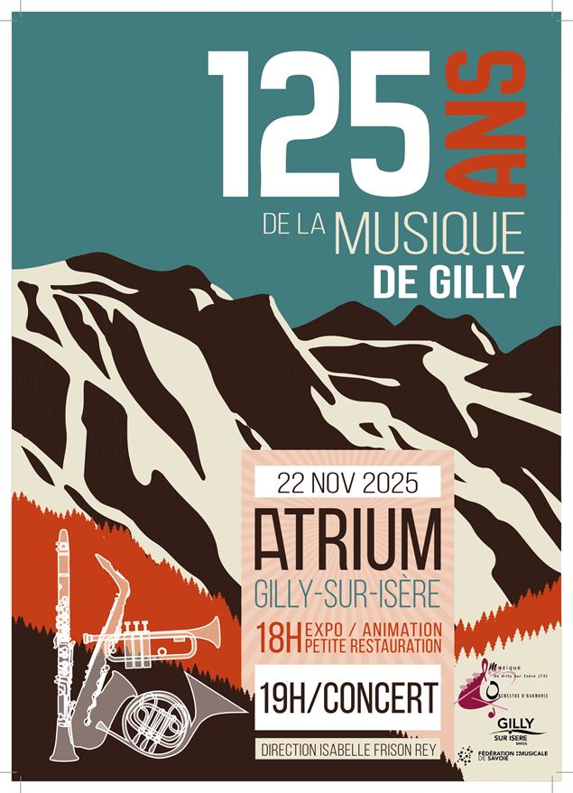 Concert de Sainte Cécile : Les  125 ans de la Musique de Gilly !_Gilly-sur-Isère