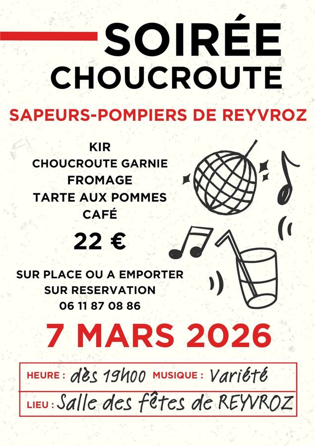 Soirée Choucroute_Reyvroz - Sapeurs Pompiers de Reyvroz