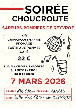 Soirée Choucroute_Reyvroz - Sapeurs Pompiers de Reyvroz
