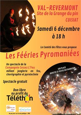Spectacle "Les fééries pyromaniées" - Téléthon - comité