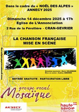 La chanson française mise en scène_Annecy - Groupe Vocal Mosaique