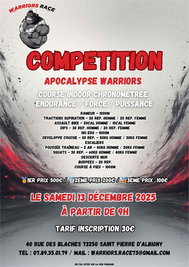 Compétition Apocalypse Warriors