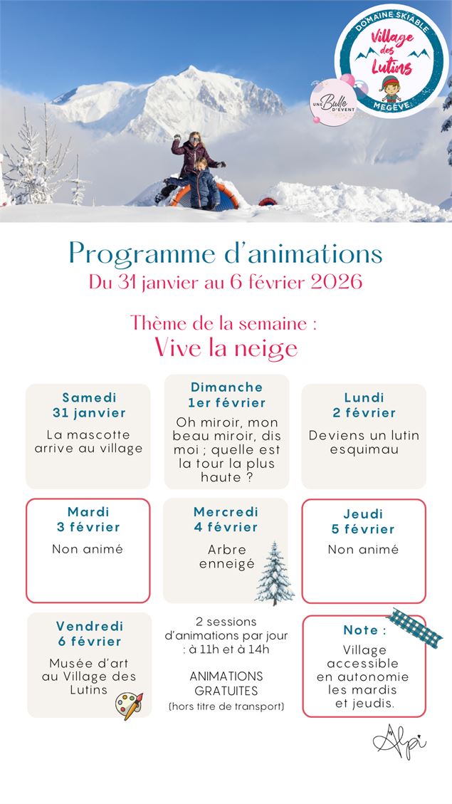 Animation au village des lutins_Megève - @DS Megève