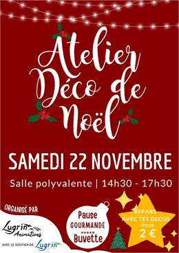 Atelier déco de Noël à Lugrin - Lugrin Animations