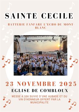 Concert de la Sainte-Cécile_Combloux - Batterie Fanfare l'Echo du Mont-Blanc