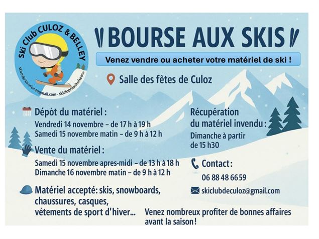 Bourse aux skis - skiclubculozbelley