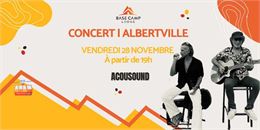 Concert live avec le duo de reprises Pop-Rock Acousound_Albertville