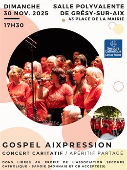 Affiche concert - Secours Catholique