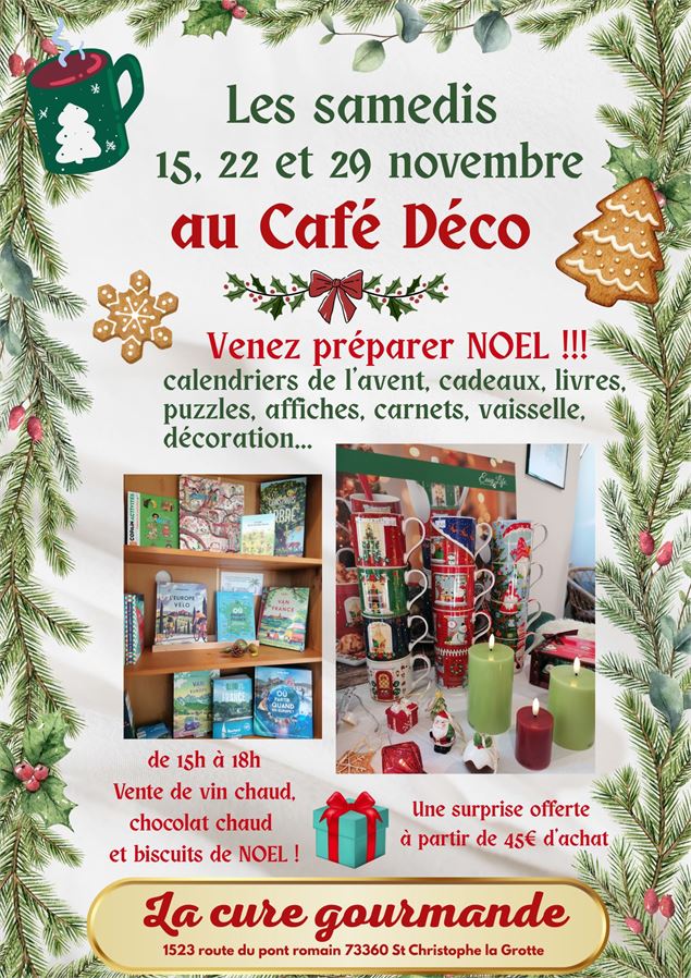 Venez préparer Noël au Café Déco !_Saint-Christophe-la-Grotte