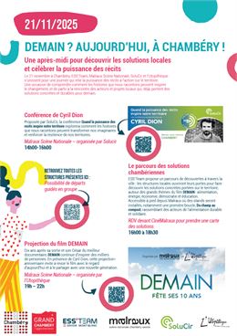 DEMAIN ? Aujourd'hui, à Chambéry : Parcours des solutions durables - ess.team