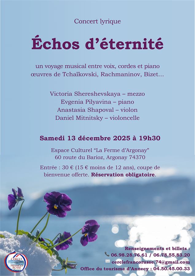 Concert Echos d'éternité_Argonay - Cercle franco-russe