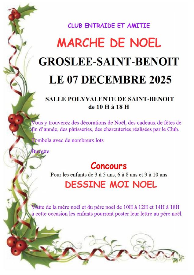 Marché de Noël à Saint Benoit_Groslée-Saint-Benoit - Club Entraide et Amitié