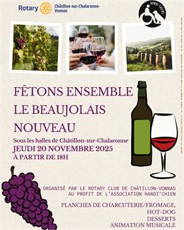 Fêtons ensemble Beaujolais Nouveau - Crédit Agricole Centre-Est