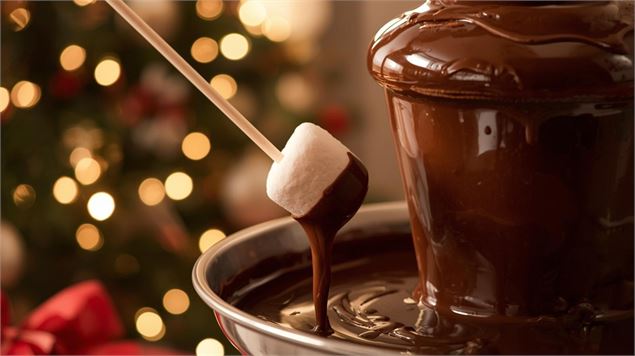 Fontaine en chcocolat et chamallow - OT