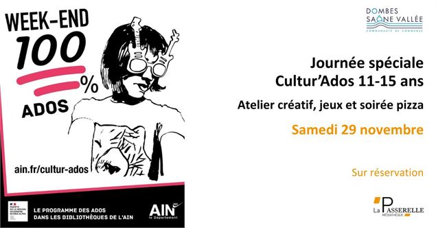 Journée spéciale Cultur’Ados 11-15 ans