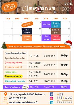 Animations à l'Imaginarium en décembre_Trévoux