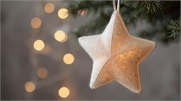 Etoile en feutrine décoration de Noël - OT