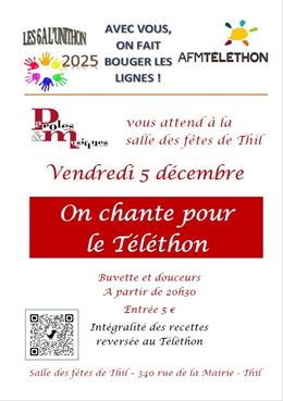 Le Téléthon: on chante pour le Téléthon - Paroles et Musiques