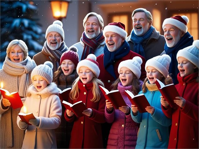Chants de Noël anglais - IA Canva