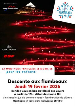 Les p'tits Flambeaux : descente aux flambeaux solidaire_Les Contamines-Montjoie