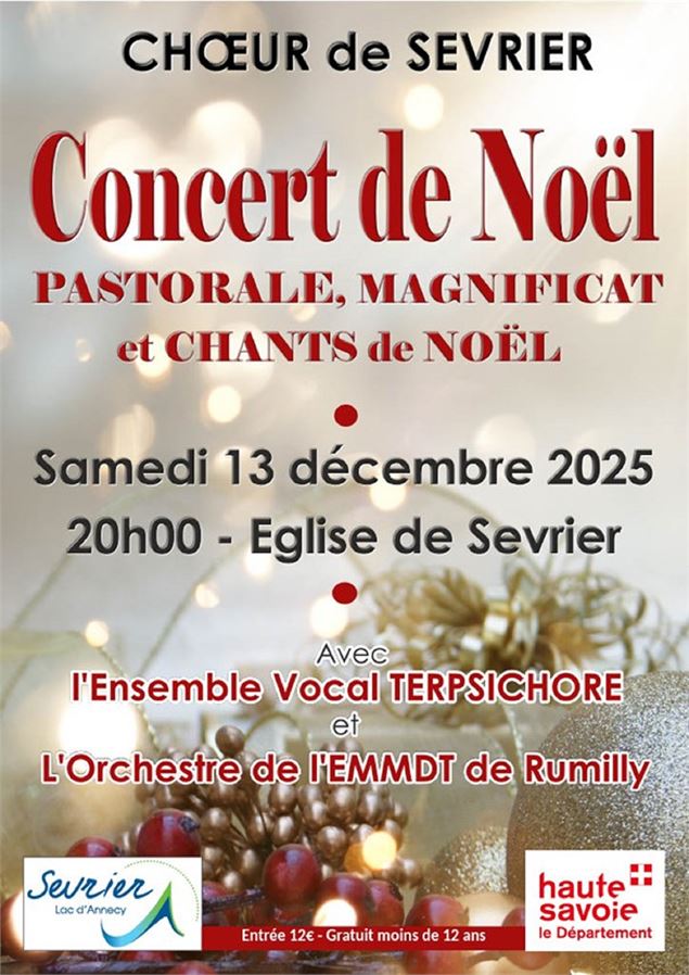 Concert de Noël : pastorale, magnificat et chants de noël_Sevrier - Chœur de Sevrier