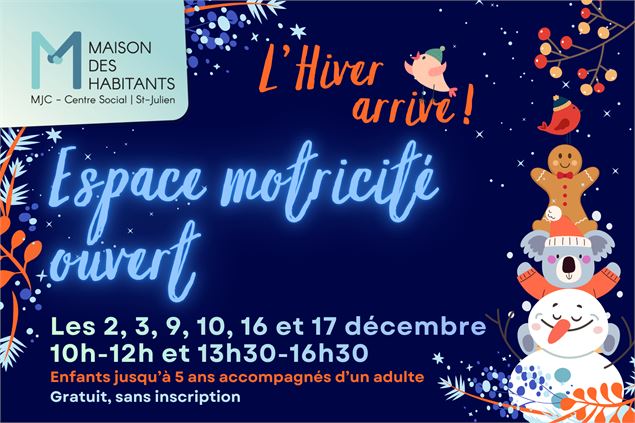 Espace motricité ouvert - Maison des habitants