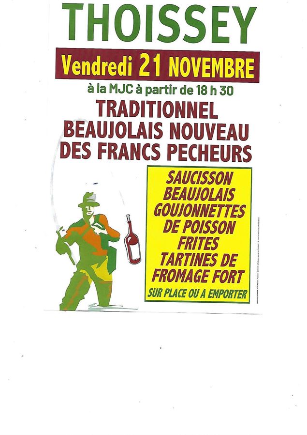 Soirée Beaujolais Nouveau des Francs Pêcheurs_Thoissey