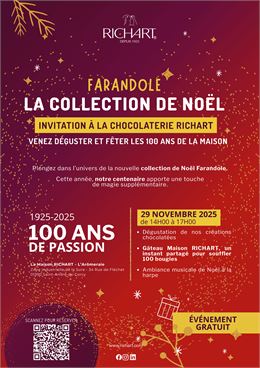 Chocolaterie RICHART : Portes ouvertes Noël et centenaire - Maison RICHART 