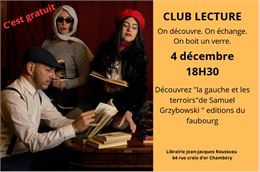 club lecture - Librairie Jean-Jacques Rousseau