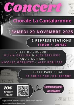 Concert du Choeur Contemporain Cantalaronne_Saint-Didier-sur-Chalaronne