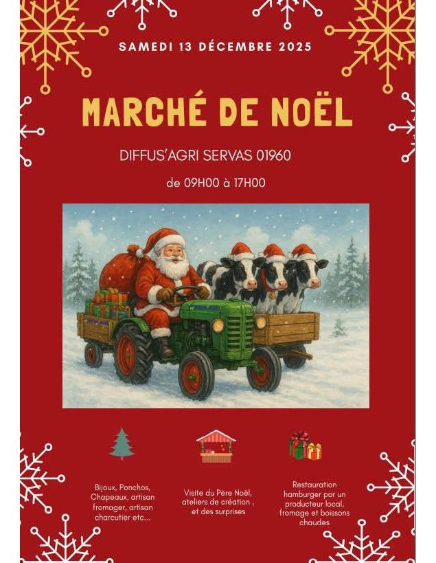 Affiche_Marché de Noël_Servas - ©Diffus'Agri Coopérative Agricole Servas