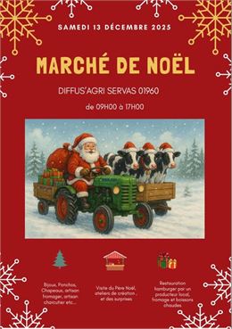 Affiche_Marché de Noël_Servas - ©Diffus'Agri Coopérative Agricole Servas