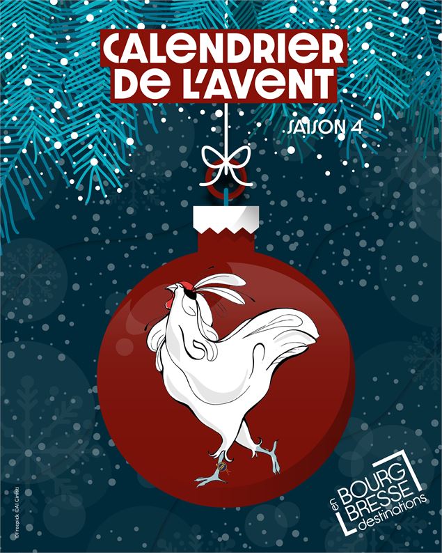 Visuel Calendrier de l'Avent - Grand Jeu de Noël_Bourg-en-Bresse - ©OTBBD