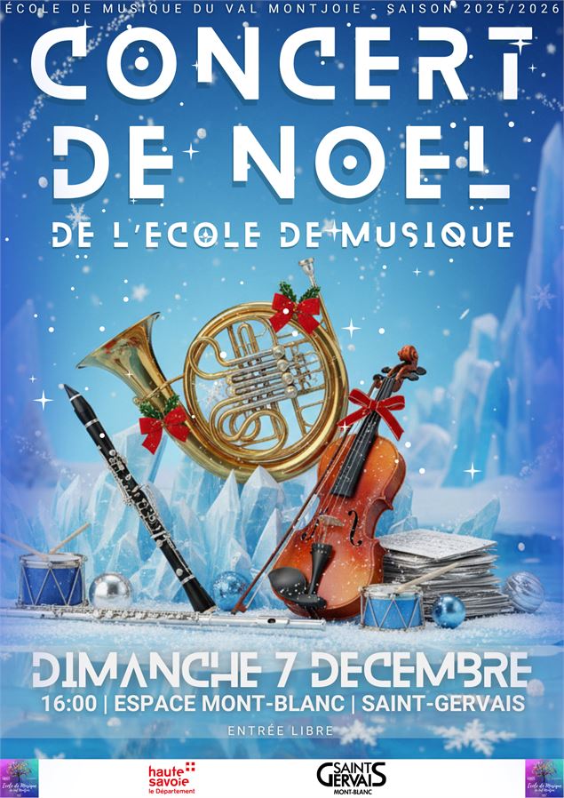 Concert de Noel de l'Ecole de Musique du Val Montjoie_Saint-Gervais-les-Bains